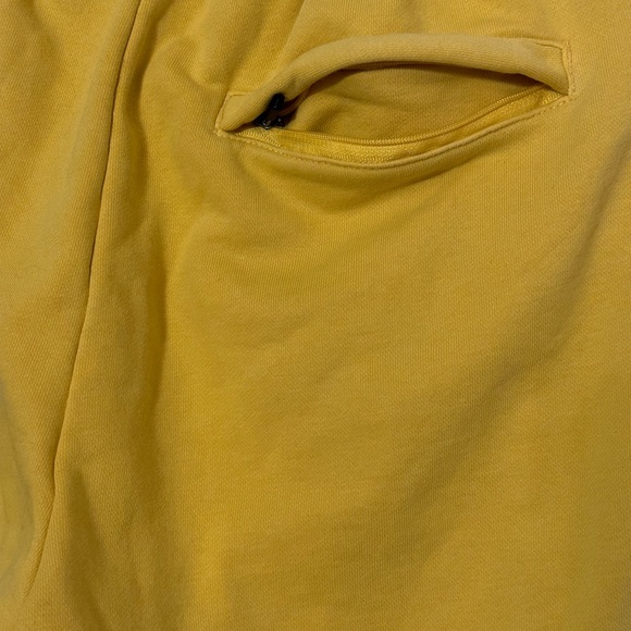 KAPPA Shorts Sweatsuit Knit size Large Bright Yellow Elastic Waist Drawstring - Picture 10 of 14
